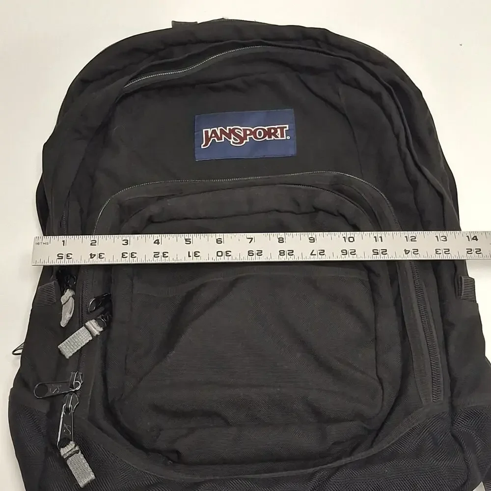 JanSport SuperBreak Backpack Black Classic School Book Bag